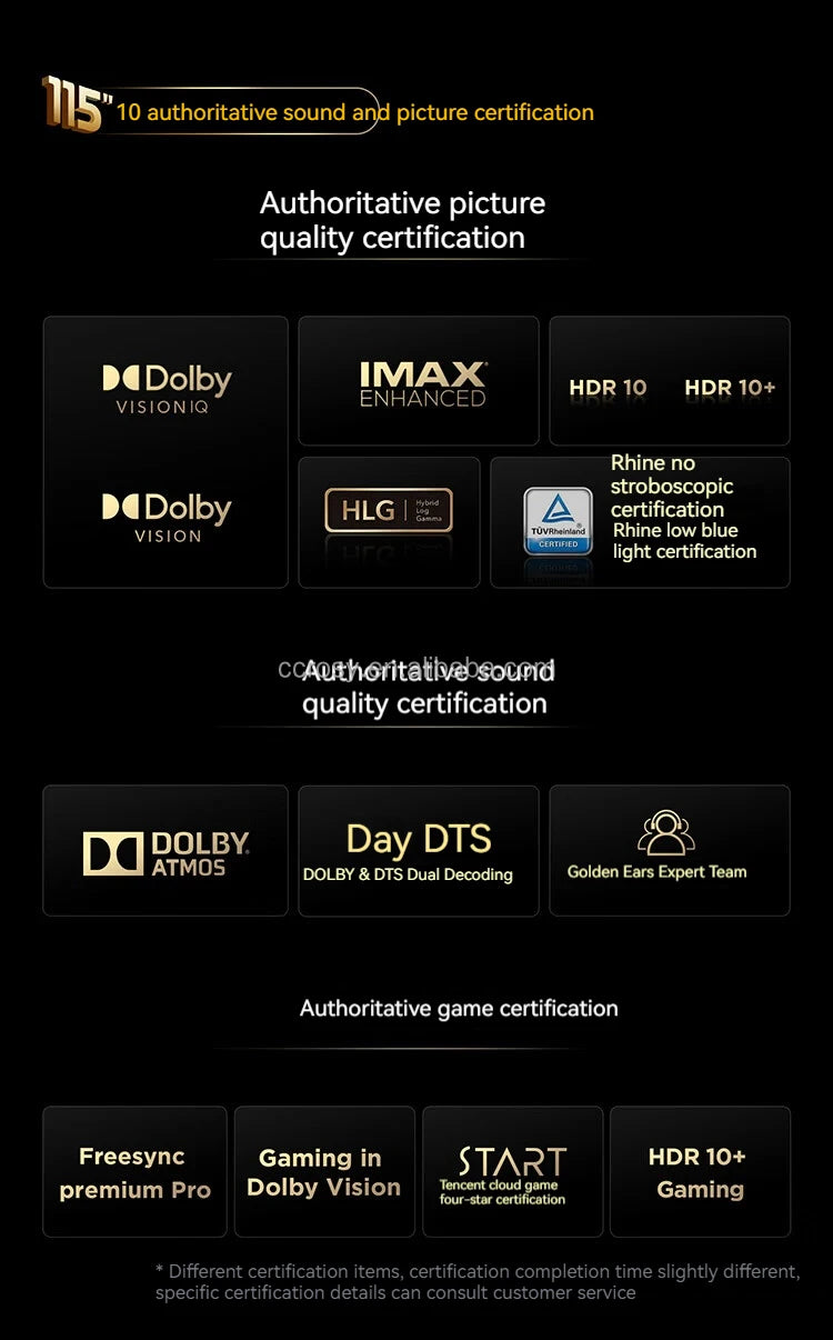 TCL TV 115X11G Max 115-inch Mini LED 4K 144HZ 20000+ Level Partition XDR5000nits Gaming TV Smart Android TV