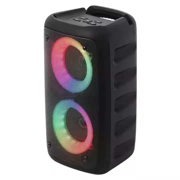 HY3317 portable Altavoz De Karaoke Big Speakers Outdoor DJ Party Dual 4 Inch Bluetooh Speaker With Mic for Family Ktv