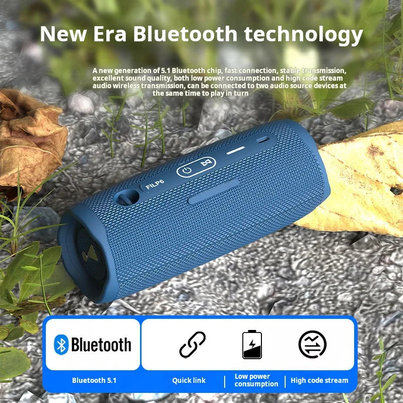 Flip6 Outdoor Waterproof Speaker Can TF Card Slot Wireless Subwoofer Mini Portable Speakers Party Subwoofer bluetooth Speaker