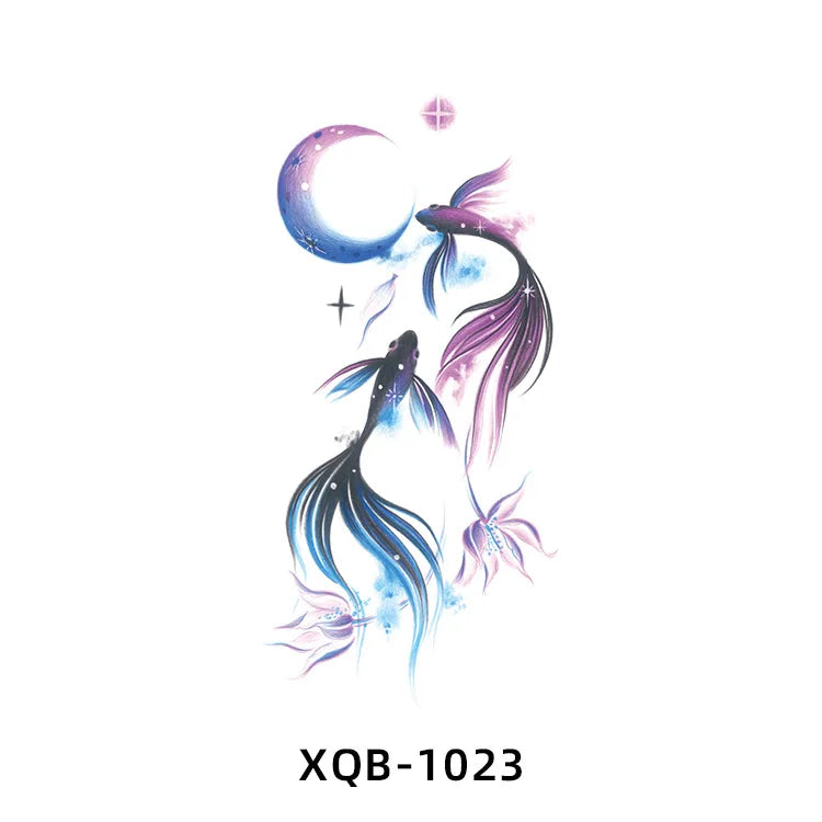 2025 New Waterproof Color Butterfly Flowers Temporary Tattoo Sticker Wholesale Arm/Chest Tattoo Decal for Body Application