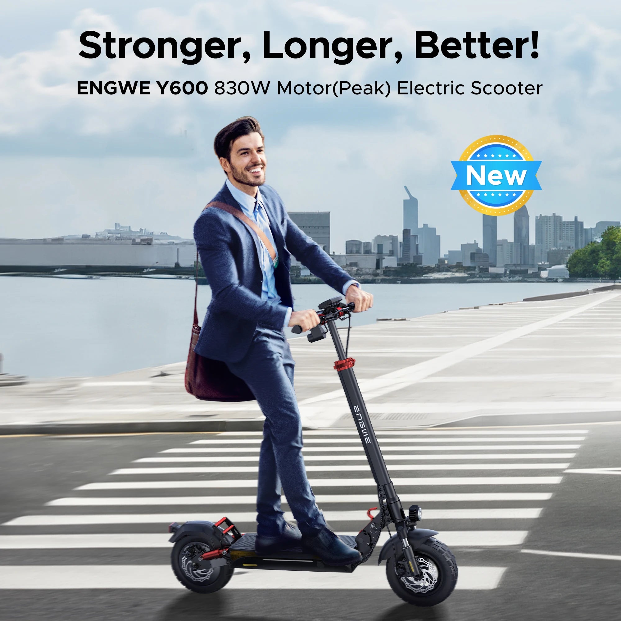 ENGWE Y600 Foldable Lightweight Electric Scooter 500W 18Ah Long Range Kick Scooter Drop Shipping From EU Warehouse