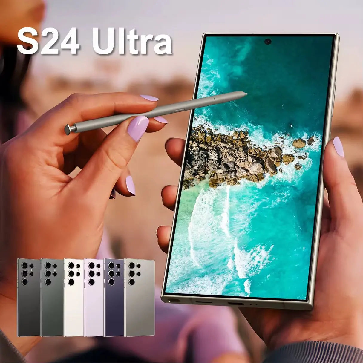 16gb+1tb S24 Ultra Smartphone 7.3inch Telephone Fast Charging Unlock S-pen 5g Wifi Android S23 S24 Mobile Phone