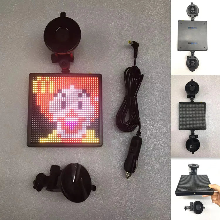 LED P4 Full Color Car Rear Window Expression Screen Factory Car Expression Light Led Car Screen Bluetooth Remote Control Model