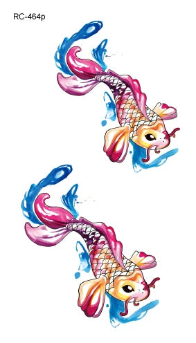 Waterproof 100 Different Cat Dog Deer Tattoo Designs for Women Men Body Art Colorful Black Fake Arm Hands Animal Tattoo Stickers