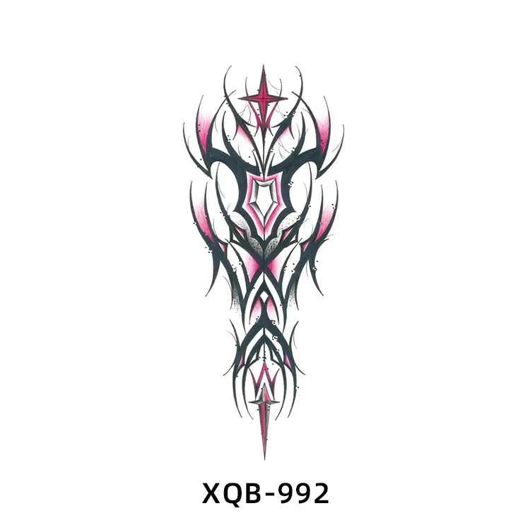 2025 New Waterproof Color Butterfly Flowers Temporary Tattoo Sticker Wholesale Arm/Chest Tattoo Decal for Body Application