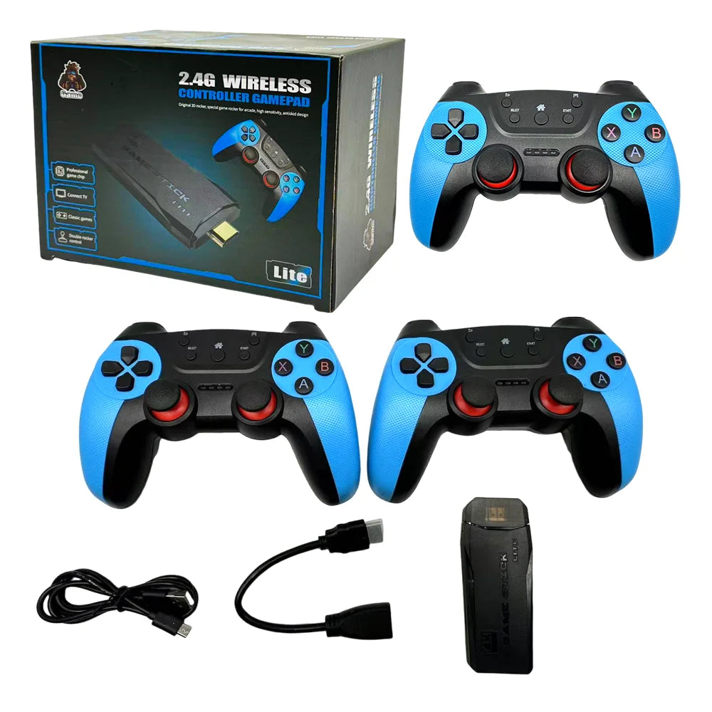 Hot Mini Retro Video Game Console Classic Retro Portable HD Games Console Mini LITE Game Tv Stick Double Wireless Controller