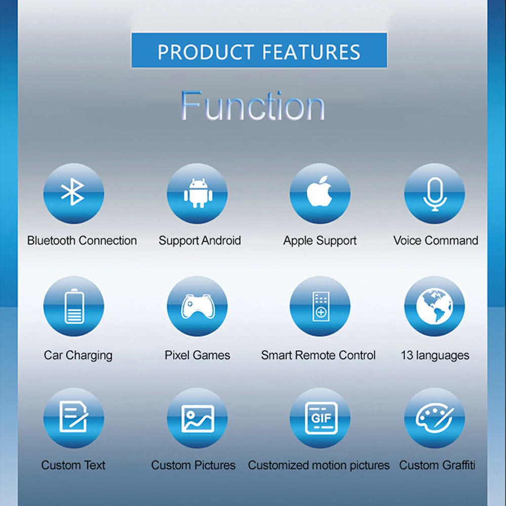 Car Led Display Screen Supplier Wholesale Silent Pitch Clear Car Screen Led Expression Light Rear Window Glass Expression Screen