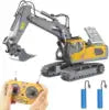 Alloy Remote Control Engineering Vehicle 2.4G Wireless Excavator Bulldozer Dump Truck Excavator Earth-digging Children's Toy