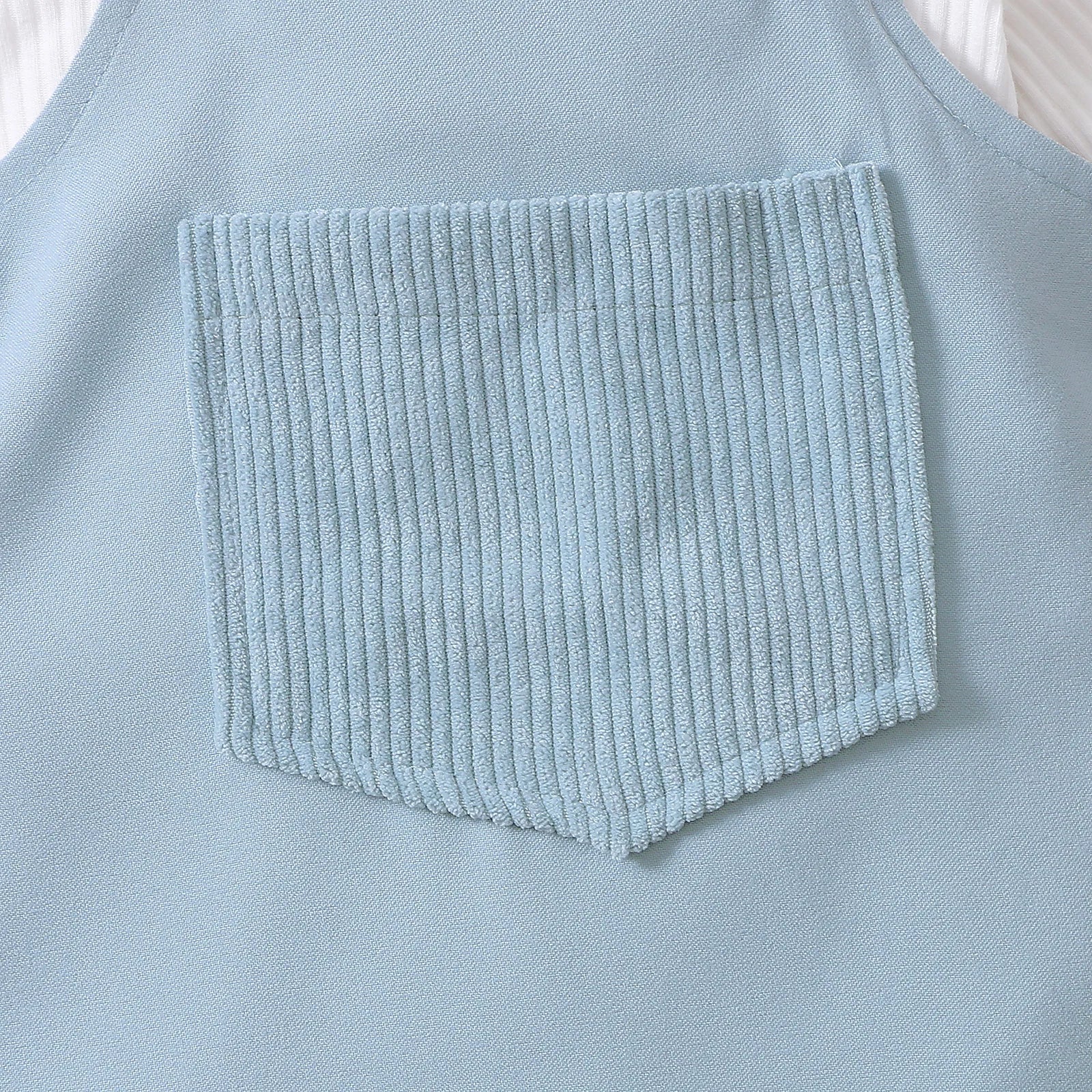 2021-06-19 Lioraitiin 0-18M Infant Baby Girl 2Pcs Autumn Clothing Long Sleeve Solid Romper Top Suspender Skirt 2Colors