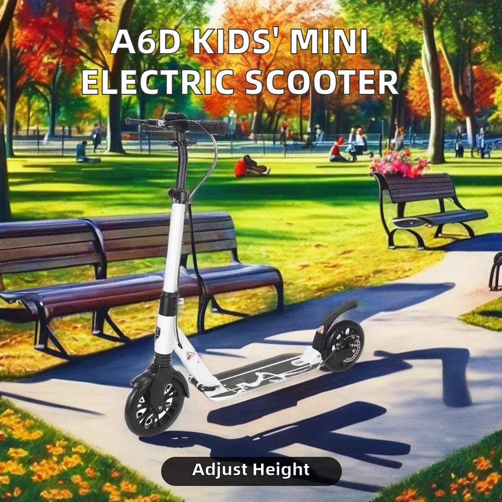 Electric Kick Scooter for Kids Mini E Scooter with Foldable 36V Two PU Wheels for Outdoor Use Aged 6-8 Years