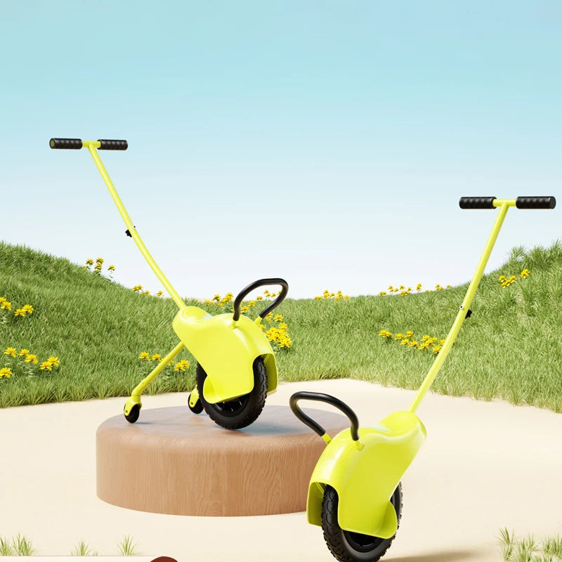 Single-Speed Unicycle Kick Scooter Foot Scooter Kids' Outdoor Training Wheel Adventures Hand-Propelled One-Wheel Mountain Buggy