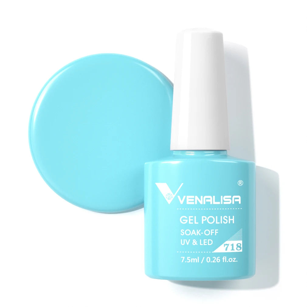 VENALISA Nail Gel Polish Full Coverage Holographic Camouflage Nail Varnish Manicure Lacquer Polish Soak Off UV LED Lacquer 7.5ML