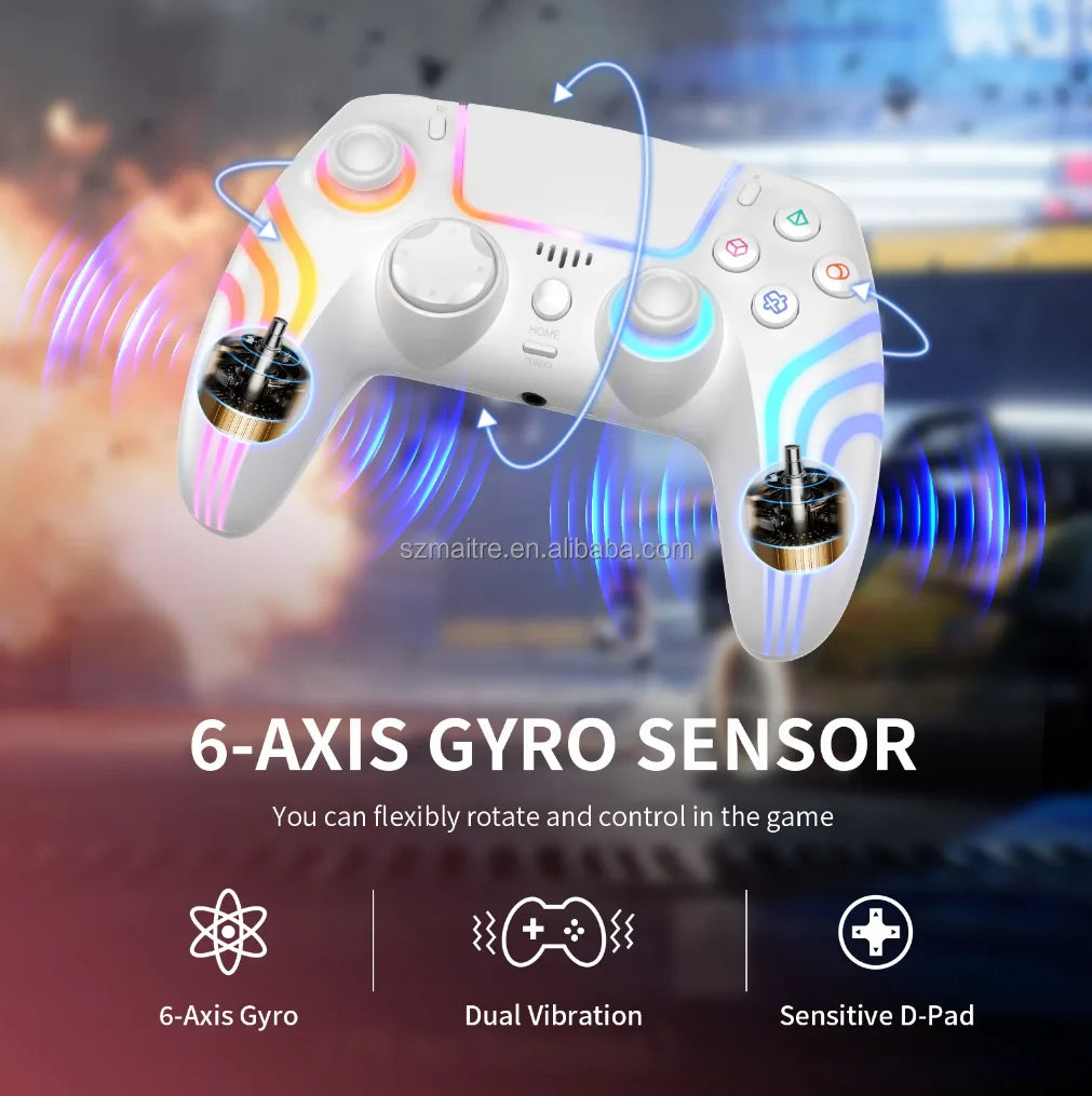 Wireless Game Gamepad Joystick Game Controller for PS5 Game Controller with Vibration Motor Feature for PS5/PS4/PS3/Switch