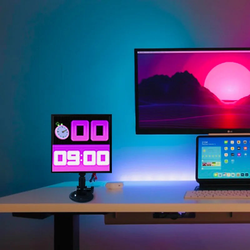 Led Car Rear Window Led Expression Screen Rear Window Car Screen Desktop Pixel Screen Bluetooth Communication Usb Power Supply