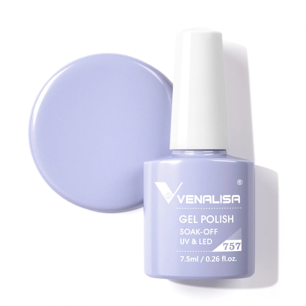 VENALISA Nail Gel Polish Full Coverage Holographic Camouflage Nail Varnish Manicure Lacquer Polish Soak Off UV LED Lacquer 7.5ML