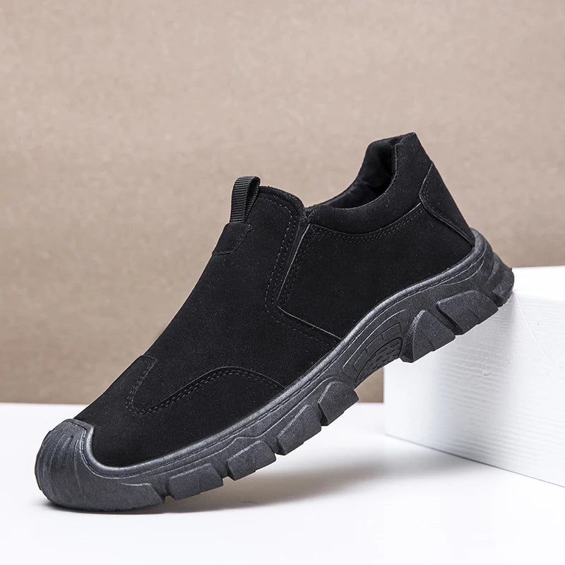 Y Black Grey Brown Men's Shoes Light Weight Breathable Casual Working Shoes for Men