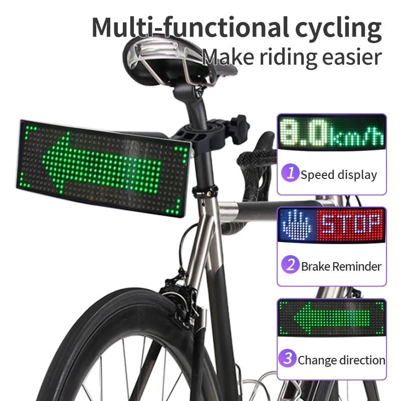 Factory Wholesale Remote Led Bike Light Remote Bicycle Back Rear Taillight Smartphone App Programmable Eletronic Bicycle Light