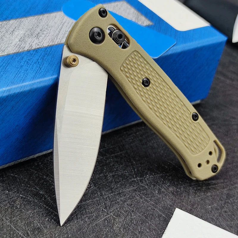 BM 533/535 Folding Knife S90V Blade Nylon Glass Fibre Handles Sharp Field Hunting Knife Survival Tactical Tool with Pocket Clip