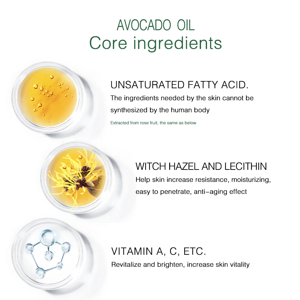 Avocado Oil For Hair and Skin - 100% Pure and Natural For Skin Care Massage Hair Care And Carrier Oil To Dilute Essential Oils