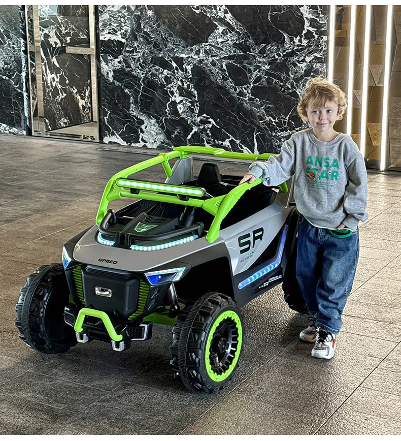 RHS-CAR137 Hot Sale Big Size Children's Toy Car Can Be Controlled by Mobile Phone with Remote Control/kids Electric Car for Sale