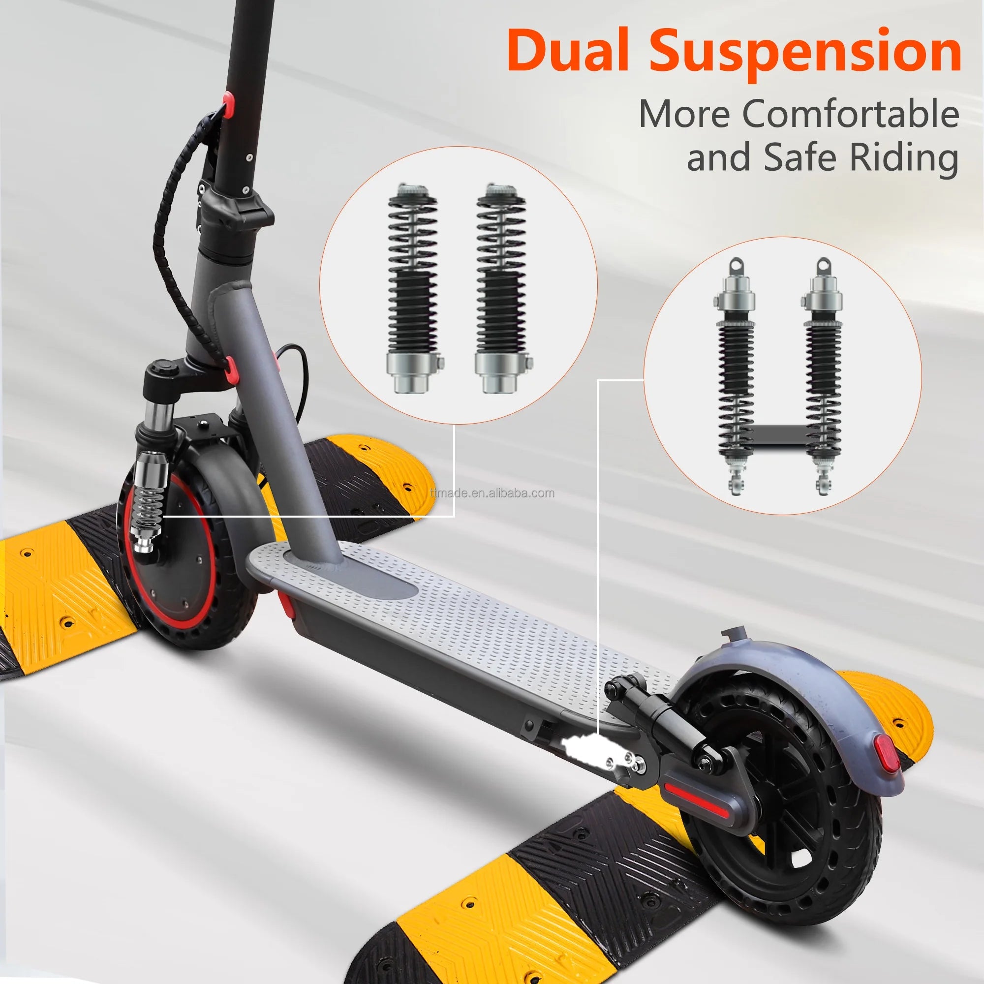 EU UK 350W Foldable Electric Kick Scooter 8.5 Inch Aluminum Alloy Tire 10.5Ah Battery Brushless Motor Max Load Electric Scooter