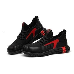 Men's High Quality Genuine Leather Working Shoes PU Mesh Insole Waterproof Safety Features for Spring Summer Winter Autumn