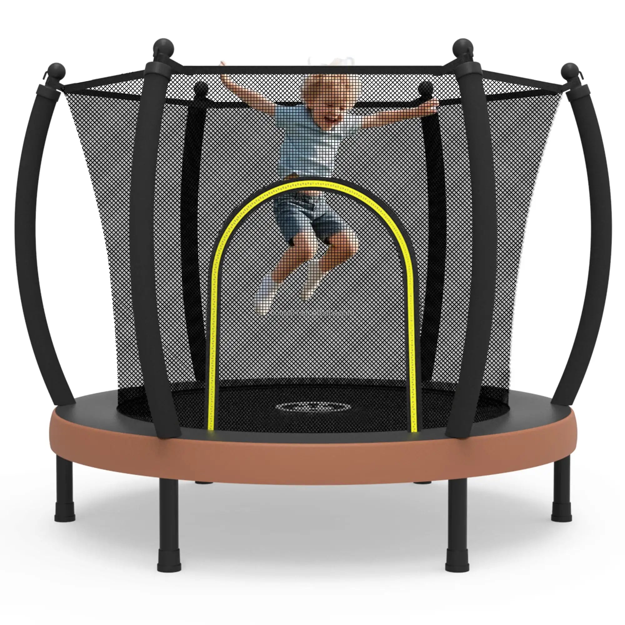 Zoshine 60-Inch Indoor Steel Fitness Trampoline Customizable Size (for Girls) Soft Home Use Toy Enclosure Net Children's Toy