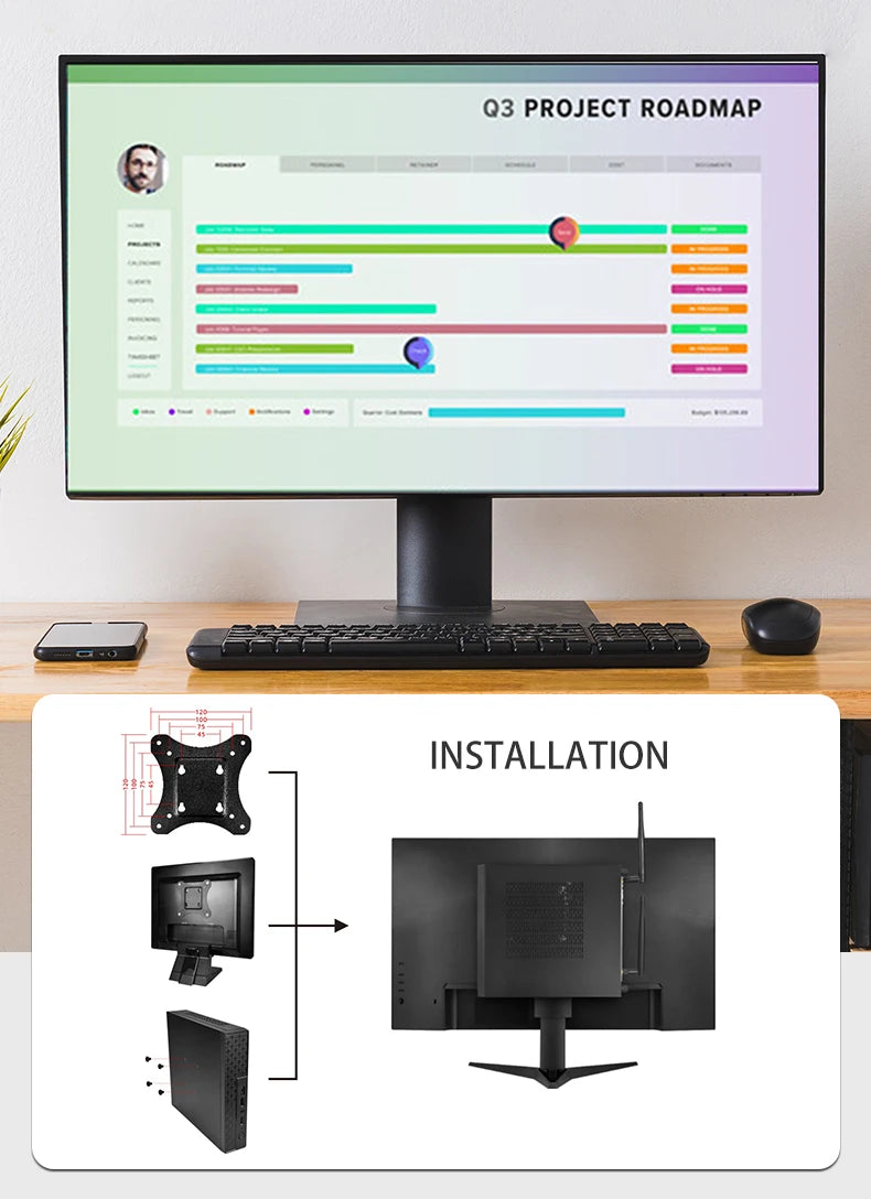 Professional Industrial Gaming Mini PC Portable Home Pocket Size Computer with AU/US Plugs New Condition for Home & Office Use