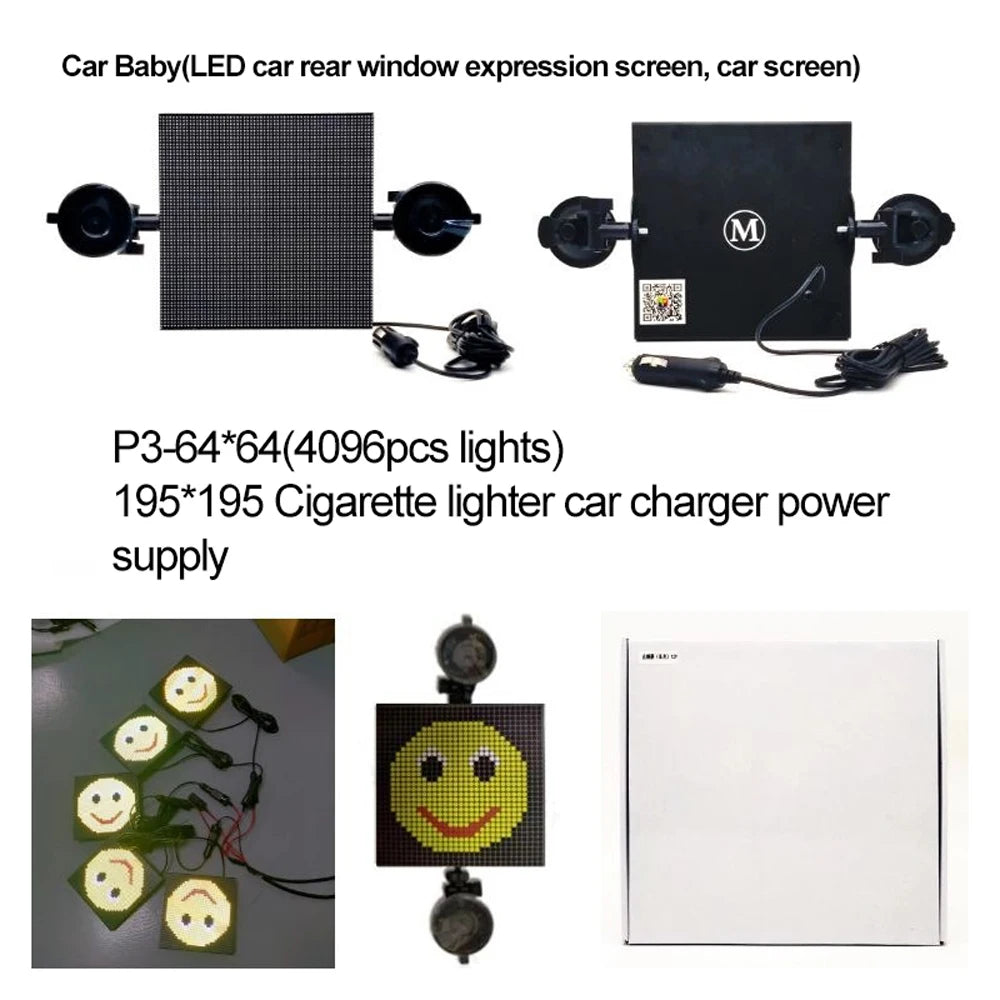 Smart Car Rear Window Led Lights Factory Car Led Display Rear Windshield Screen 2025 Hot Led Car Screen Supplier Wholesale