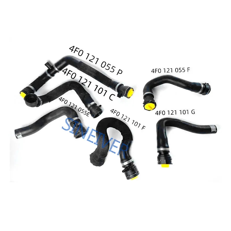 For Audi A6 C6 S6 Car Parts Engine Cooling System Water Pipe Radiator Coolant Hose 4F0819375B 4F1819371K 4F0819373K 4F0819378B