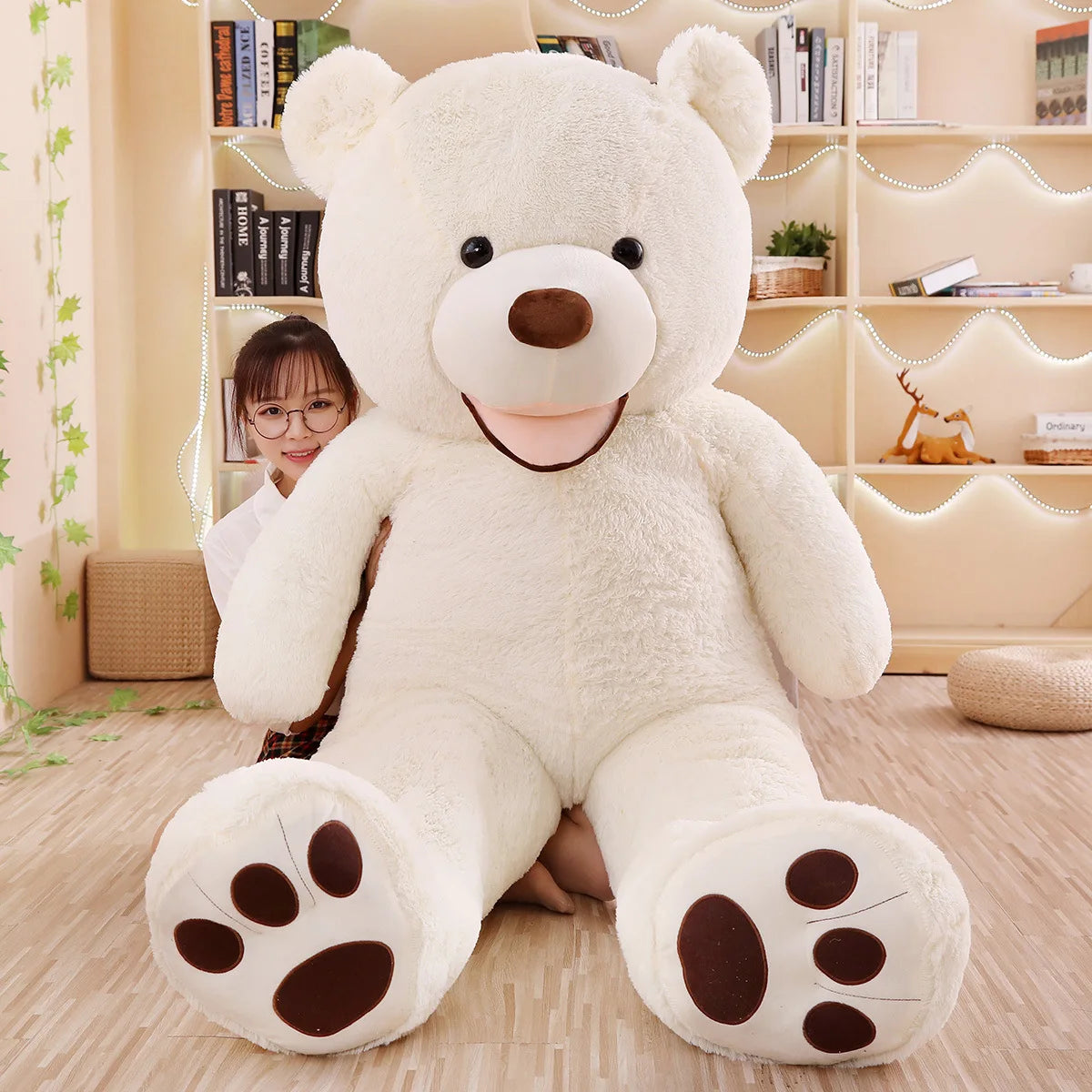 New Sunrise Wholesale Lovely Promotional Customized Soft Giant Teddy Bear Toy Stuffed Super Big Sized Bear Doll for Amusement