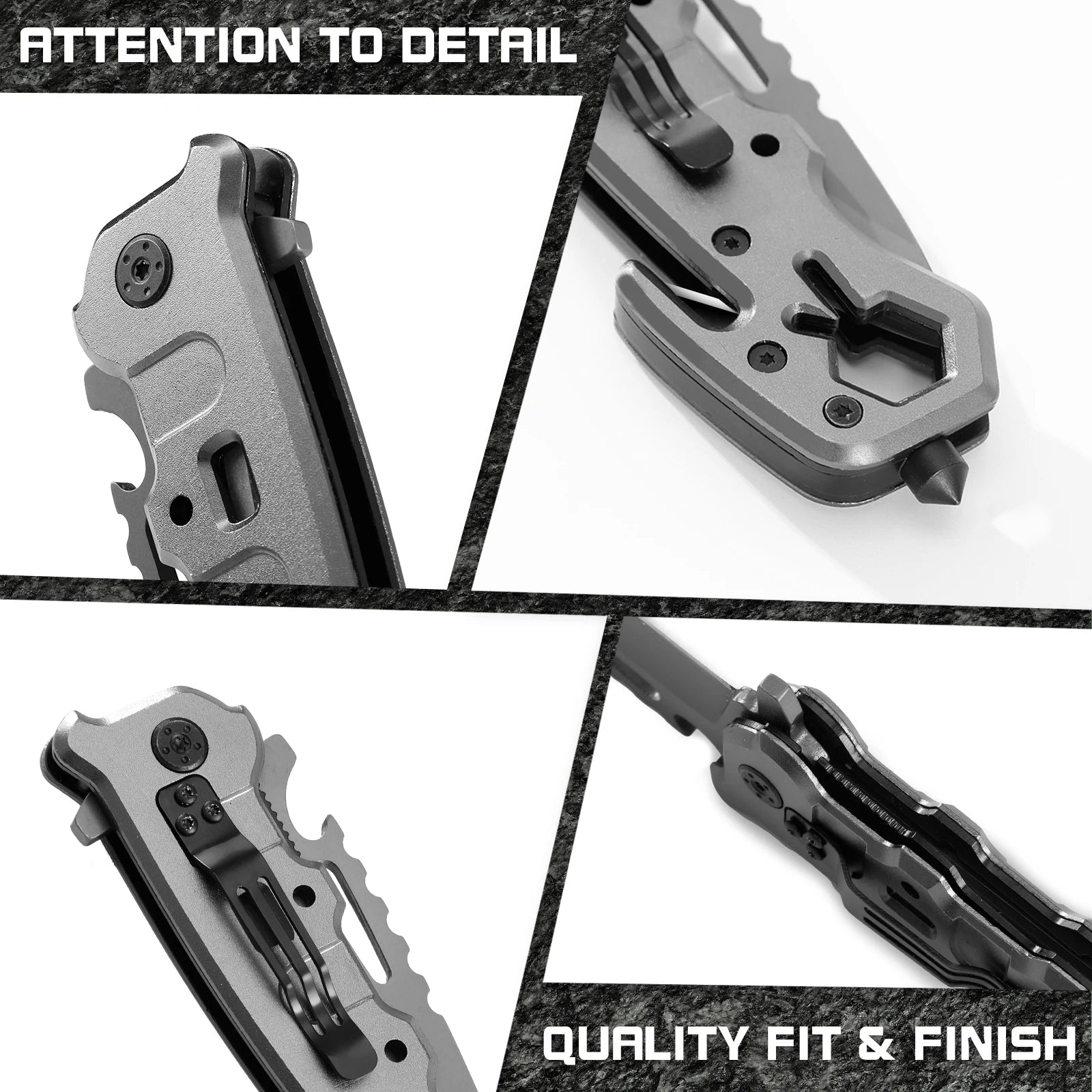 Hand Tools Outdoor Folding Knife Camping Folding Knife with Aluminum Handle