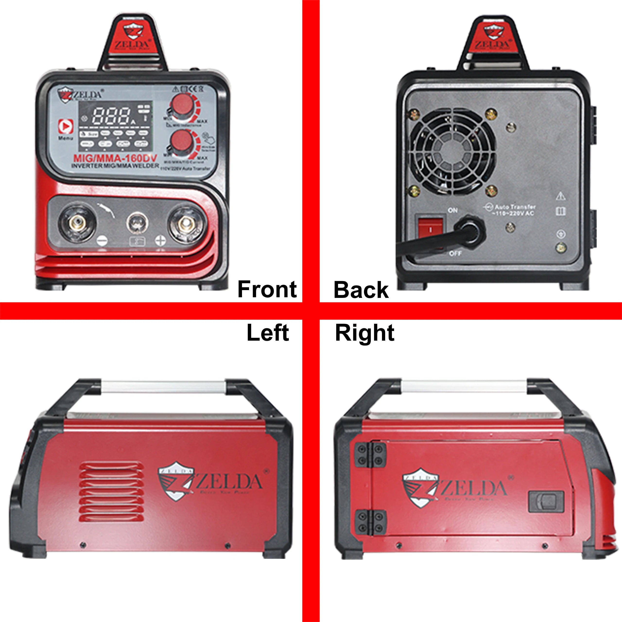 Zelda 0.5kg 1kg Flux Cored Wire Welding Use Home Poste Soudure Maquinas De Soldar Inverter Mig Welding Without Gas