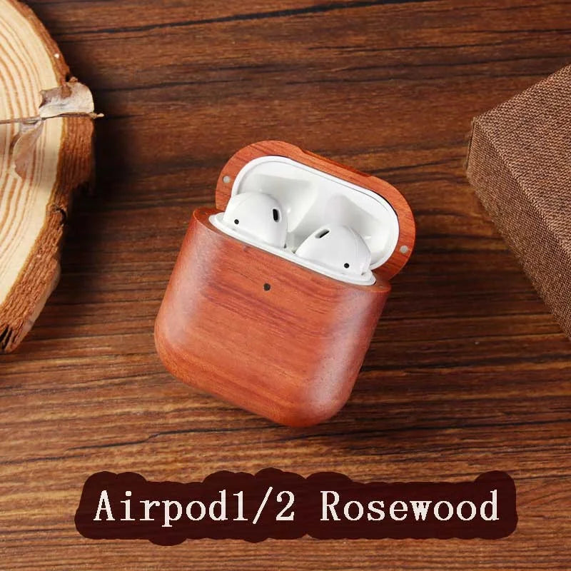 High Quality Wood Headphone Cover Wireless Earphone Case for Airpods 1 2 3 Pro 4 Earphone Bluetooth Headset Case