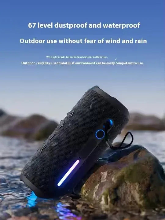 M6 Portable for Blue  Tooth Subwoofer Speaker 30W High Quality Mini Wireless Home Party RGB LED IP67 Waterproof Dustproof AUX