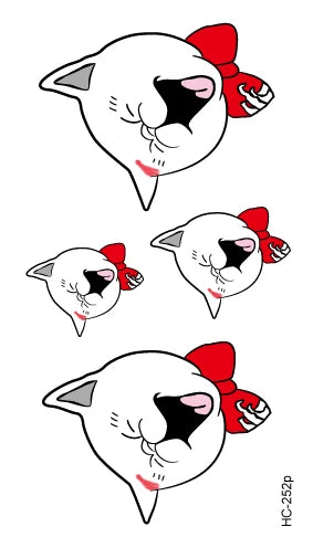 Waterproof 100 Different Cat Dog Deer Tattoo Designs for Women Men Body Art Colorful Black Fake Arm Hands Animal Tattoo Stickers