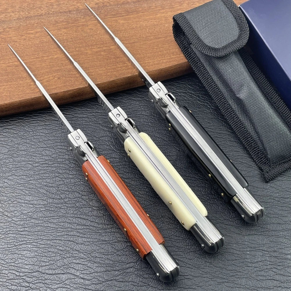 Fanstoon Italian Style 440 Blade Pocket Knife Stainless Steel  Multi Tools Outdoor Tactical  Folding Camping Hunting Knives