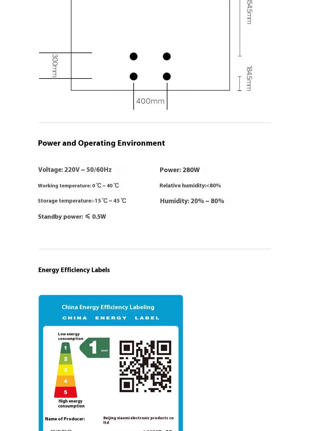 Xiaomi Smart TV S Pro 65 Mini LED 2025 L65MB-SP LCD 65 Inches 4K 280W Household TV
