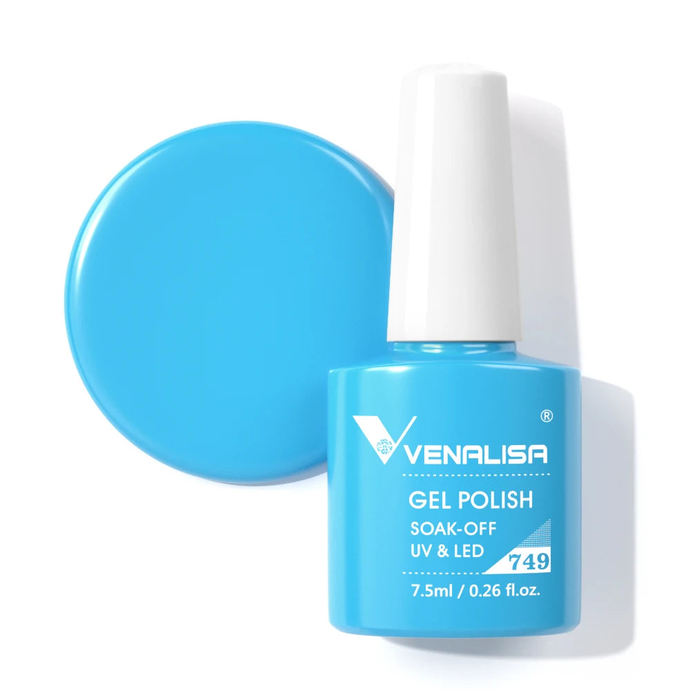 VENALISA Nail Gel Polish Full Coverage Holographic Camouflage Nail Varnish Manicure Lacquer Polish Soak Off UV LED Lacquer 7.5ML