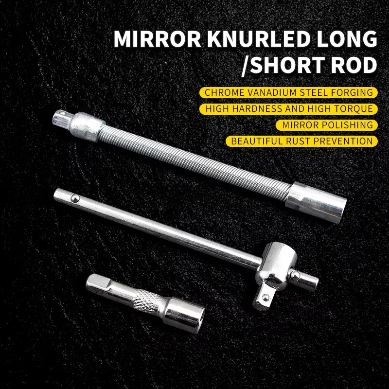 Multi-functional 46 Pcs Car Repair Tool Kit Set Wrench Kit Mechanical Repair Tools Set Socket Wrench Set Screwdriver Auto Tools