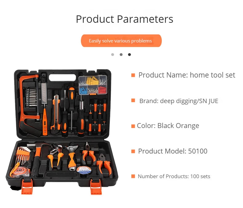 High-quality Wholesale of Household Sets, Toolbox, Gift Tools, Hardware Sets Hand Tools Set Box Toolbox Toolkit