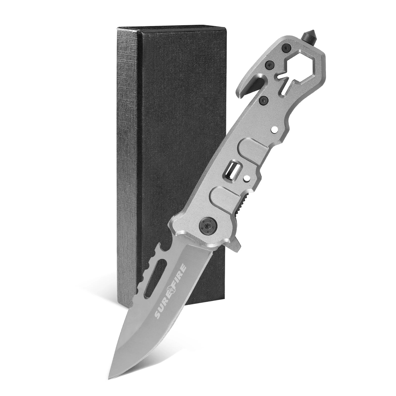 Hand Tools Outdoor Folding Knife Camping Folding Knife with Aluminum Handle