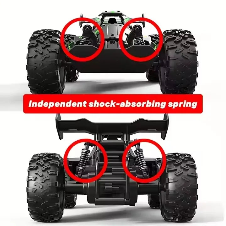 1:18 Mini RC Racing Off-Road Monster Truck 2.4Ghz Remote Control 15KM/H Drift Charger Assembly Required Boys' Racing Toys