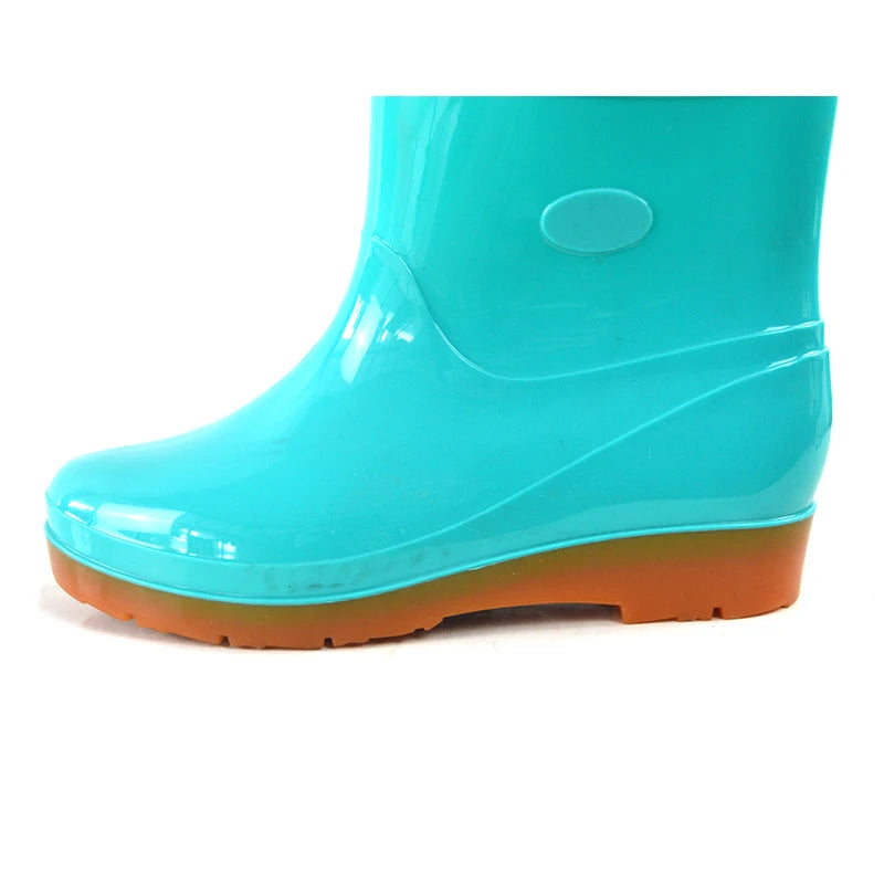 UP Fashion Women Rain Boots Anti slip Wear Resistant Low Tube Rain Boots Working Shoes Wellington