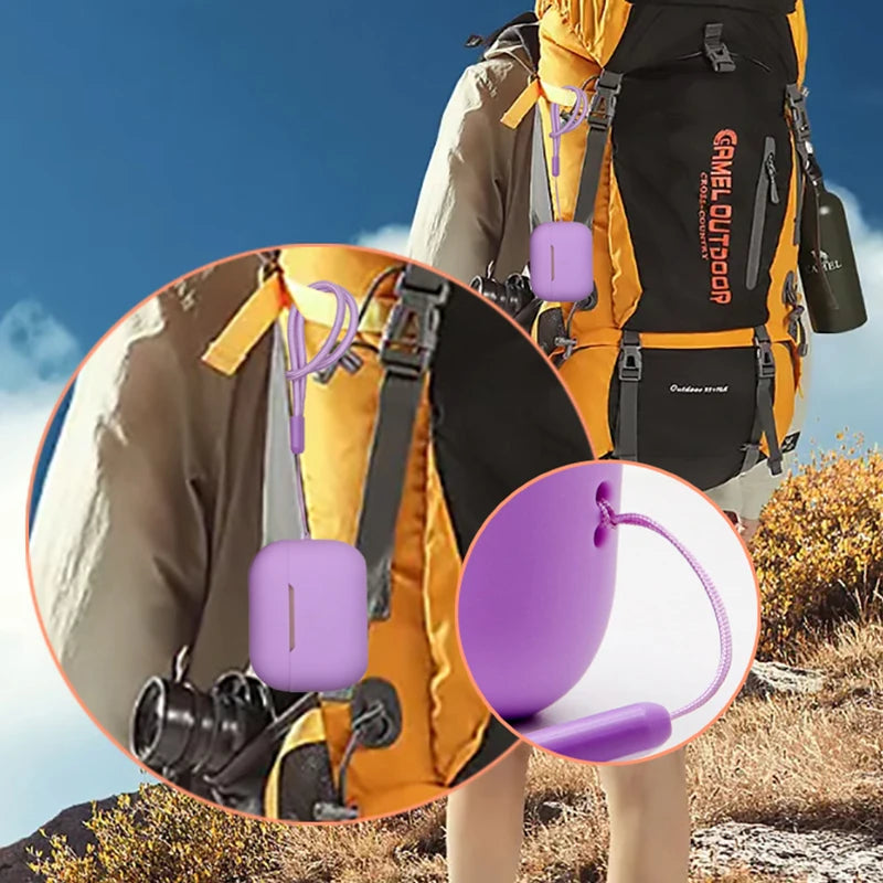 Shockproof Silicone Earphone Case Protective Covers for Airpods Pro 2nd Generation Silicone Case With Nylon Rope