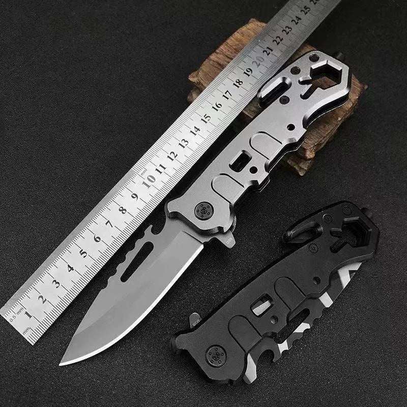 Hand Tools Outdoor Folding Knife Camping Folding Knife with Aluminum Handle