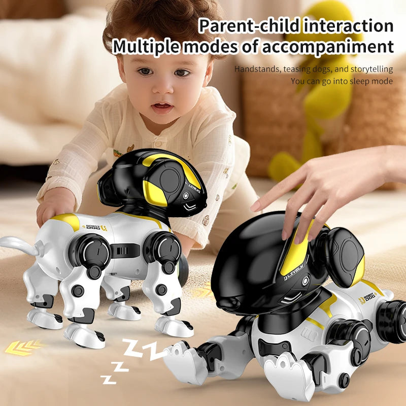 Charging Intelligent Remote Control Toy Multi-function Robot Rc Walking Dog 2.4GHz 360 Rotating Changeable Robot Dog RC Car Toys