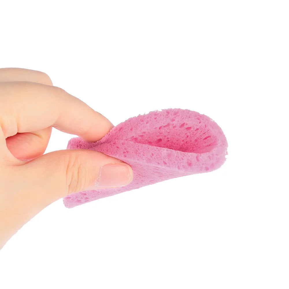 5Pcs Cleansing Sponge Cellulose Compress Puff Wood Pulp Exfoliator Soft Face Wash Pad Cleanup Skin Care Makeup Tool 6/7/8/9/10cm