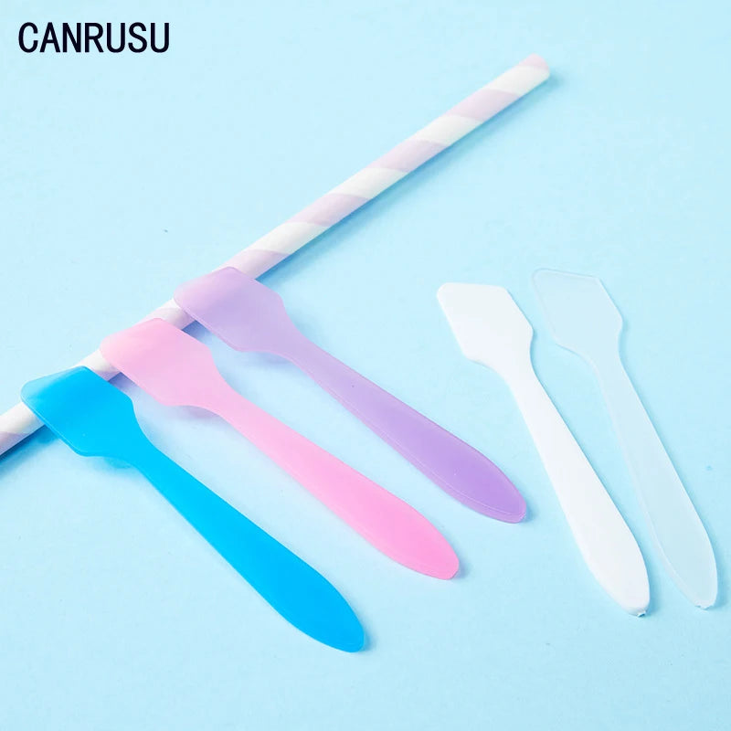 100Pcs Mini Spatule Cosmétique Scoop Jetable