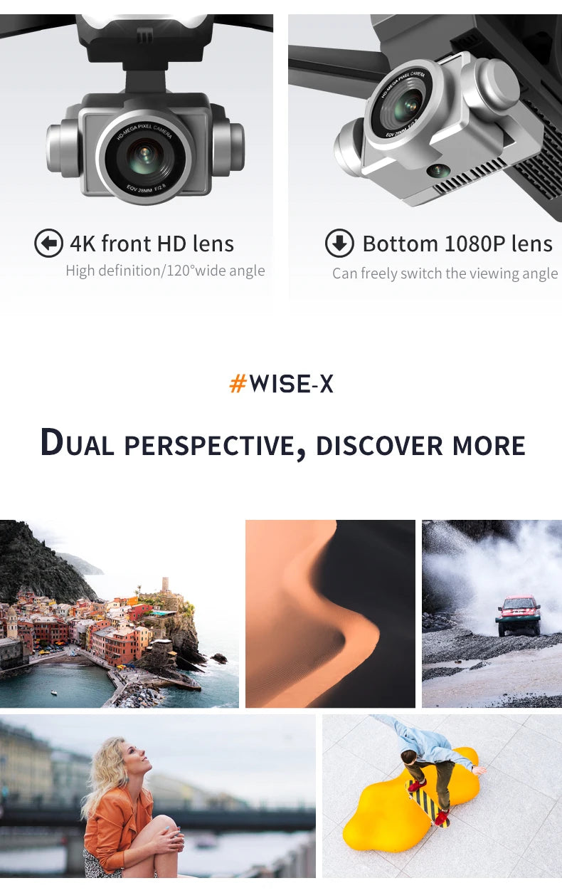 V14 Drone 4k profession HD Wide Angle Camera 1080P WiFi Fpv Drone Dual Camera Height Keep Drones Camera Helicopter Toys